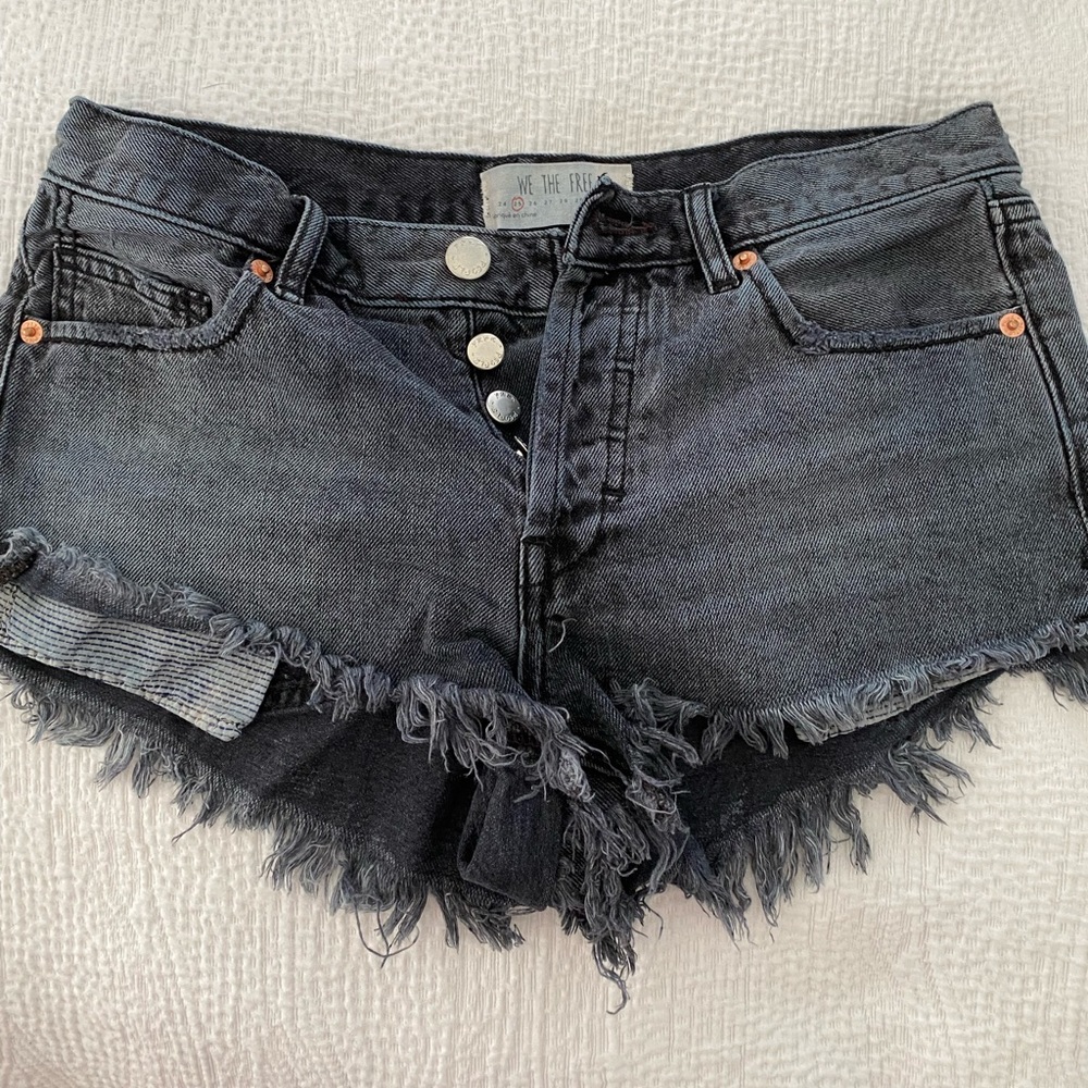 Free People jean shorts